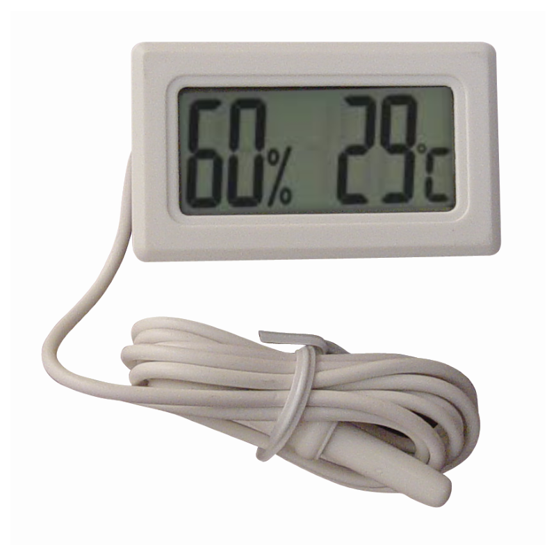 TERMOIGROMETRO DIGITALE PANNELLO BIANCO